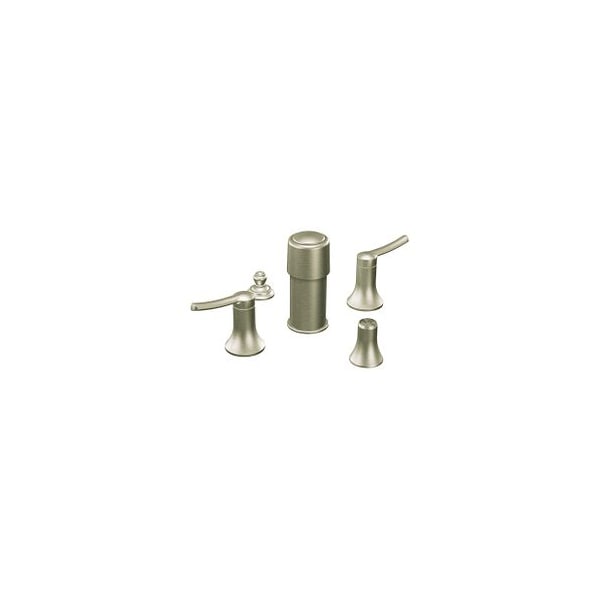 Brushed Nickel Two-Handle Bidet Faucet